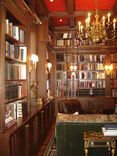 Dark Cherry Library With Ladder 1 small