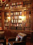 Dark Cherry Library With Ladder 2 small