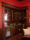 Dark Cherry Library With Ladder 4 small