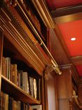Dark Cherry Library With Ladder 5 small