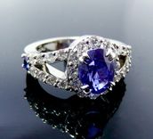 Custom Sapphire And Diamond Halo Engagement Ring 2 small