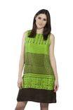 Hand Block Printed Silk Dress 1 small