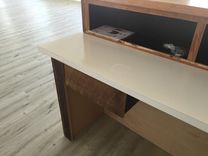 Reclaimed Barnwood Reception Desk 2 small