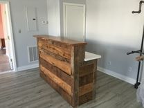 Reclaimed Barnwood Reception Desk 3 small