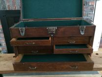 Vintage Industrial Machinist Tool Box / Jewelry Box 1 small