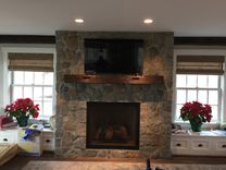 Rustic Fireplace Mantel 1 small