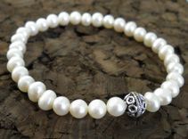 Freshwater Pearl Stretch Bracelet 1 small
