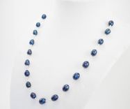 Blue Freshwater Pearl And Sterling Silver Necklace 4 small