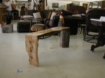 Pecan Natural Edge Bench 1 small