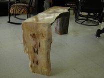 Pecan Natural Edge Bench 2 small