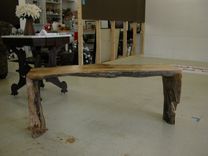 Pecan Natural Edge Bench 3 small