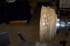 Oak Turned Bowl With Natural Aspects 1 small