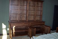 Walnut Bookcase Cabinet 2 small