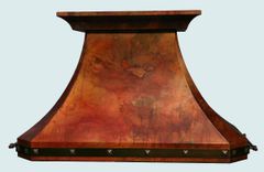 Copper Range Hood With Old World Patina 1 small