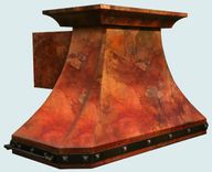 Copper Range Hood With Old World Patina 5 small