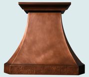 Copper Range Hood With Reverse Hammered Band 1 small
