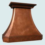 Copper Range Hood With Reverse Hammered Band 2 small