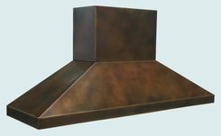 Bronze Range Hood With Stack & Pyramid Shape 1 small