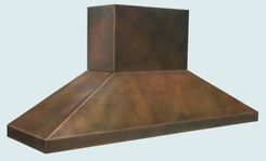 Bronze Range Hood With Stack & Pyramid Shape 2 small