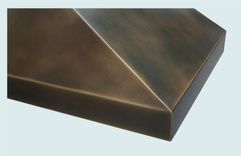 Bronze Range Hood With Stack & Pyramid Shape 5 small