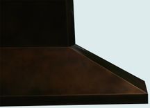Bronze Range Hood With Stack & Pyramid Shape 7 small