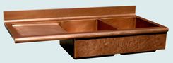 Copper Sink With Drainboard & Splash 2 small