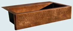 Copper Sink With Random Hammered Apron 1 small