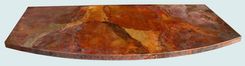 Curved Copper Countertop With Old World Patina 1 small