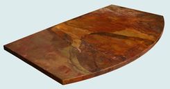 Curved Copper Countertop With Old World Patina 3 small