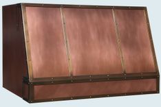 Copper Range Hood With Brass Straps 1 small