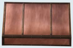Copper Range Hood With Brass Straps 2 small