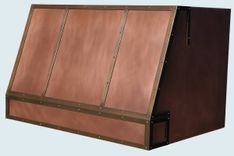 Copper Range Hood With Brass Straps 3 small