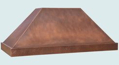 Copper Range Hood With Hammered Band 1 small