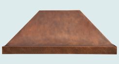 Copper Range Hood With Hammered Band 2 small