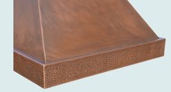 Copper Range Hood With Hammered Band 4 small