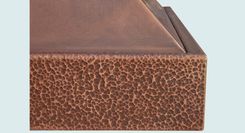 Copper Range Hood With Hammered Band 5 small