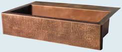 Copper Sink With Random Hammered Apron 2 small