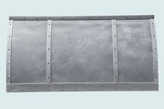 Zinc Range Hood With Matte Stainless Straps 2 small