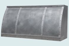 Zinc Range Hood With Matte Stainless Straps 3 small