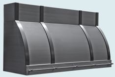 Stainless Range Hood With Pot Rail & Straps 1 small