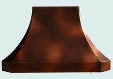 Copper Range Hood With Patterned Patina 2 small