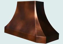 Copper Range Hood With Patterned Patina 4 small