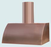Copper Range Hood With Natural Matte Finish 3 small