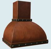 Copper Range Hood With Stack & Straps 1 small