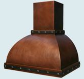 Copper Range Hood With Stack & Straps 3 small
