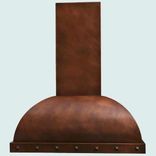 Copper Range Hood With Decorative Clavos 2 small