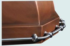 Copper Range Hood With Stainless Pot Rail 4 small