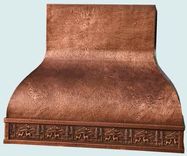 Copper Range Hood With Forest Band 2 small