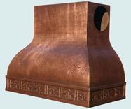 Copper Range Hood With Forest Band 3 small