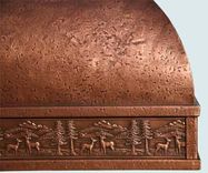 Copper Range Hood With Forest Band 4 small